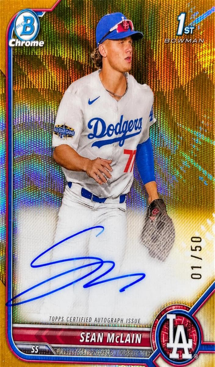 Sean McLain 2022 bowman Bowman Draft