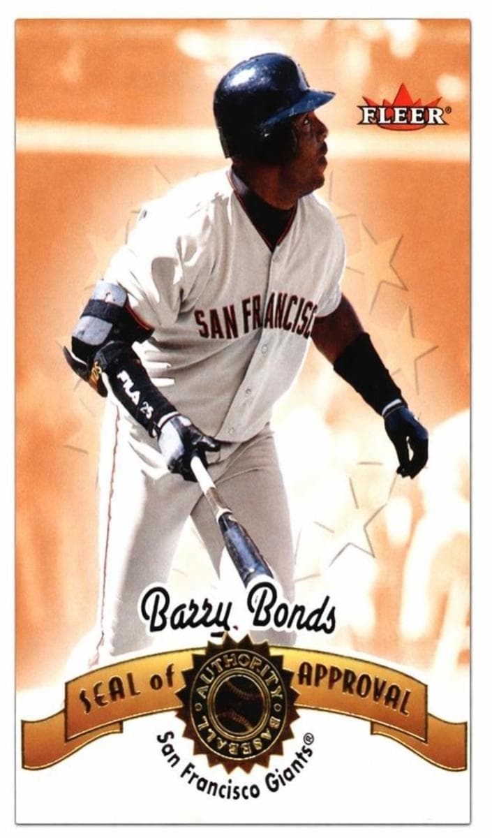 Barry Bonds 2001 fleer Fleer Authority