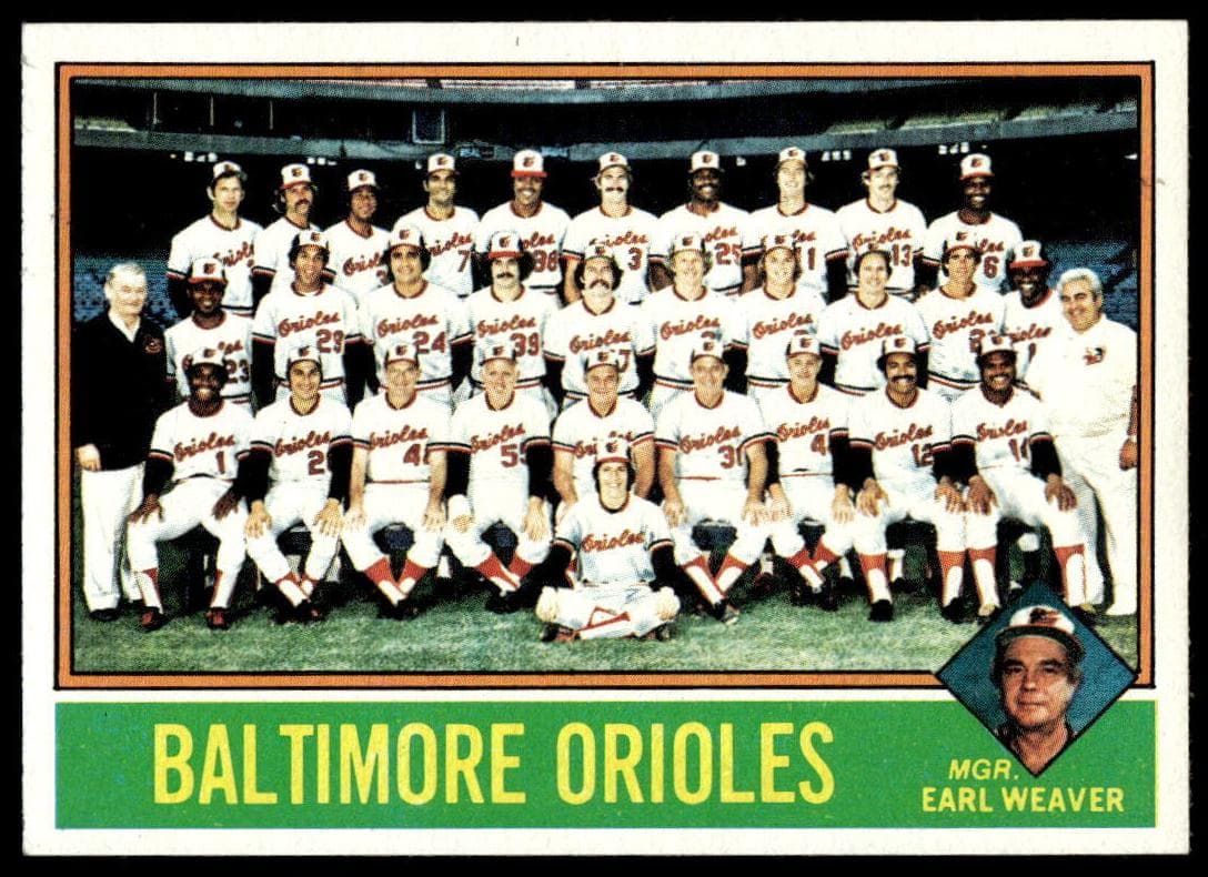 Baltimore Orioles / Earl Weaver 1976 topps Topps