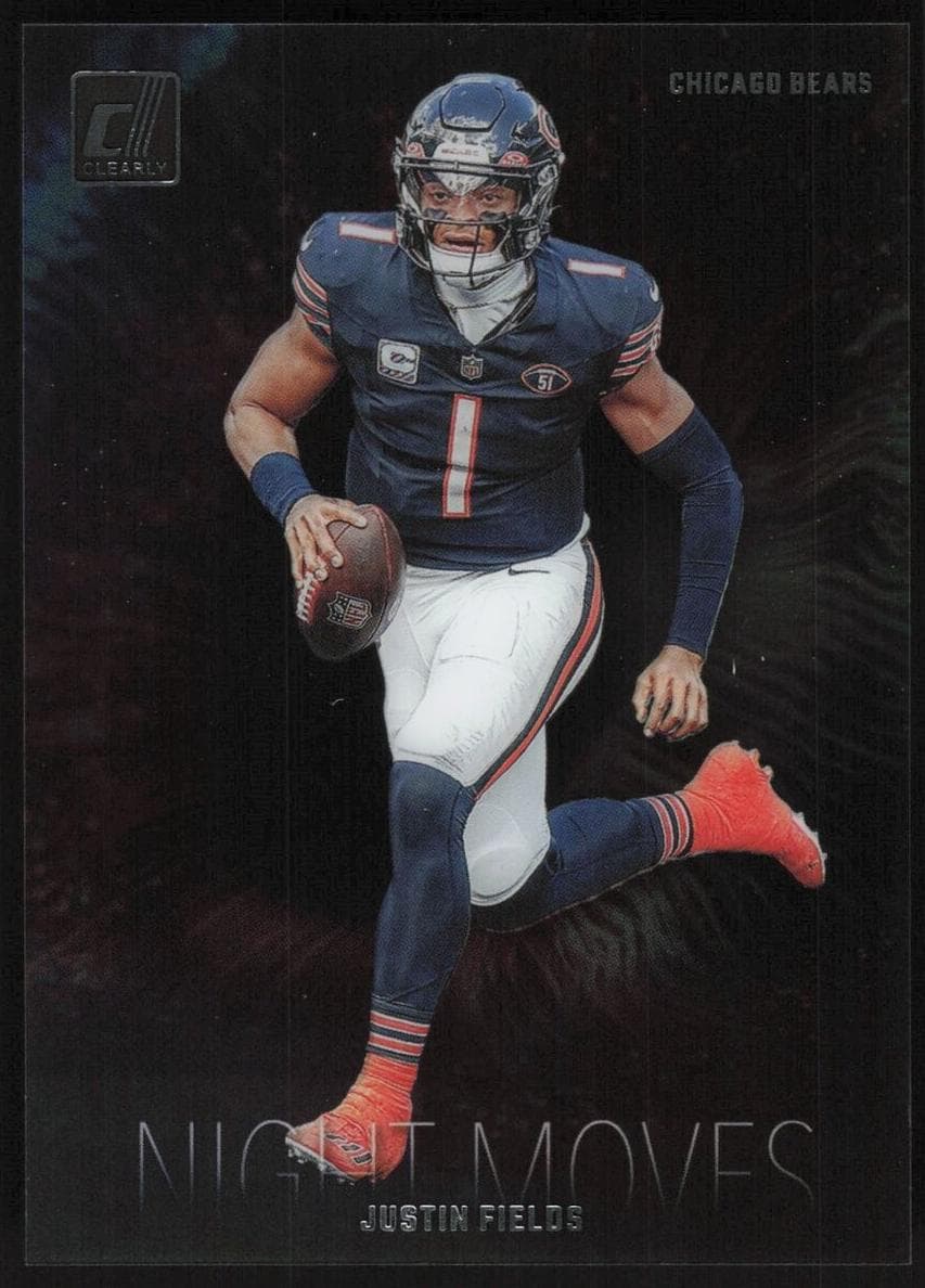 Justin Fields 2023 panini Clearly Donruss