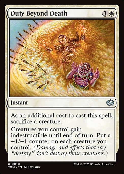 Duty Beyond Death 2025 Magic: The Gathering Tarkir: Dragonstorm