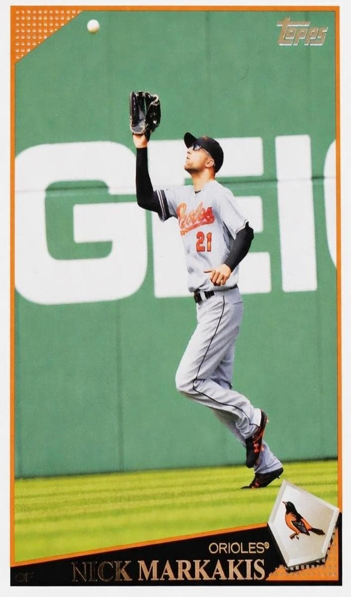 Nick Markakis trading card
