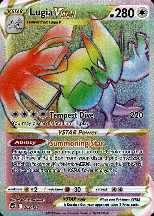 Lugia VSTAR trading card