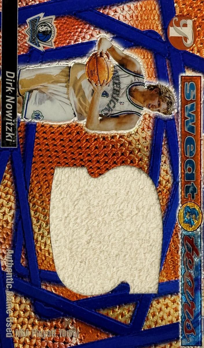 Dirk Nowitzki 2001 topps Pristine Sweat And Tears