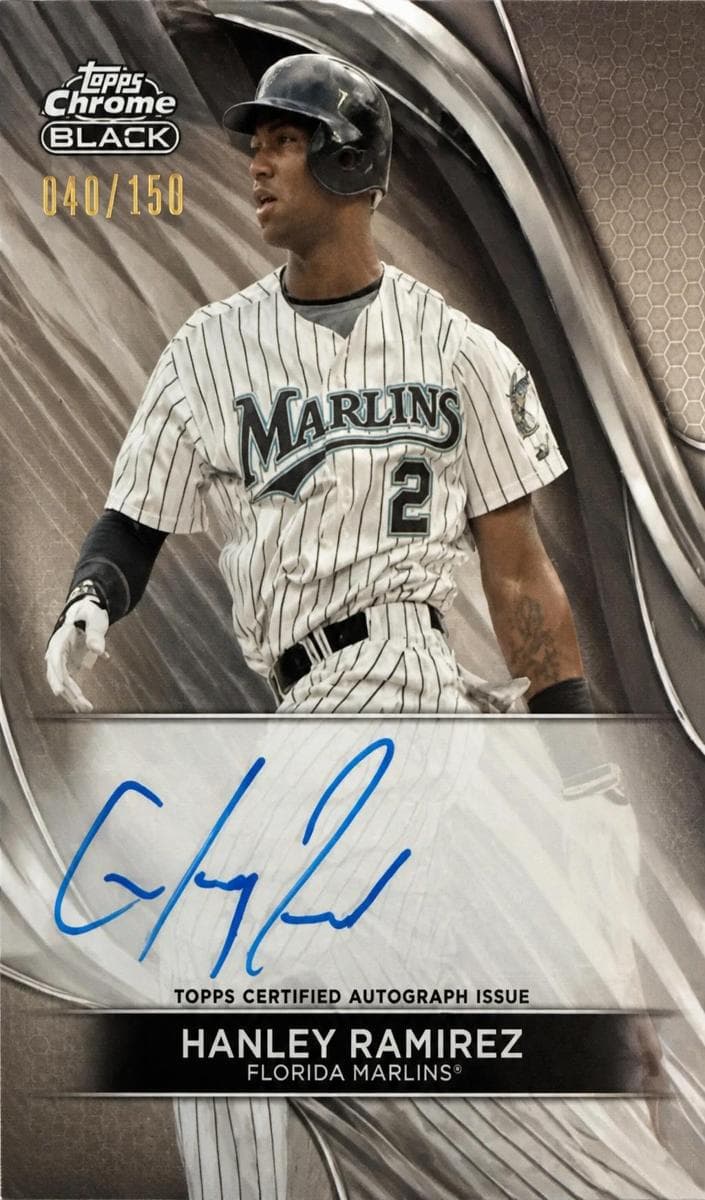 Hanley Ramirez 2024 topps Topps Chrome Black