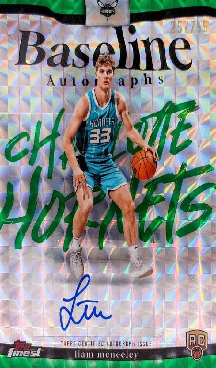 Liam McNeeley 2025 topps Topps Finest