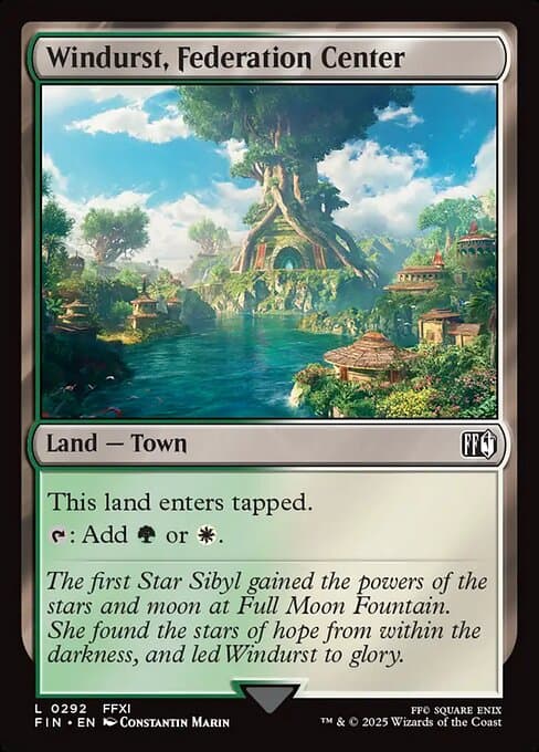 Windurst, Federation Center 2025 Magic: The Gathering Final Fantasy