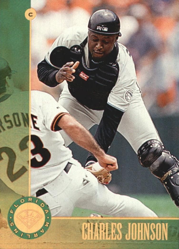 Charles Johnson 1996 leaf