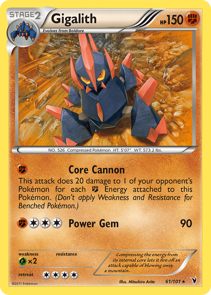 Gigalith 2011 Pokemon Noble Victories