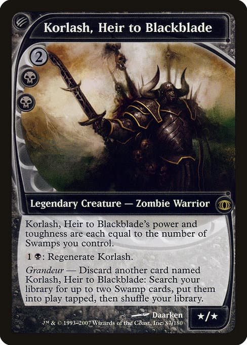 Korlash, Heir to Blackblade 2007 Magic: The Gathering