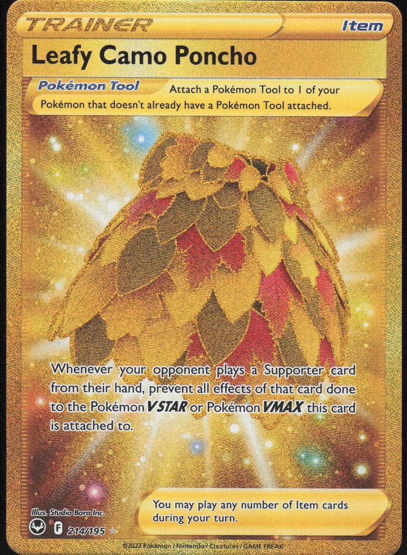 Leafy Camo Poncho trading card