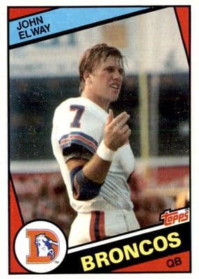John Elway trading card