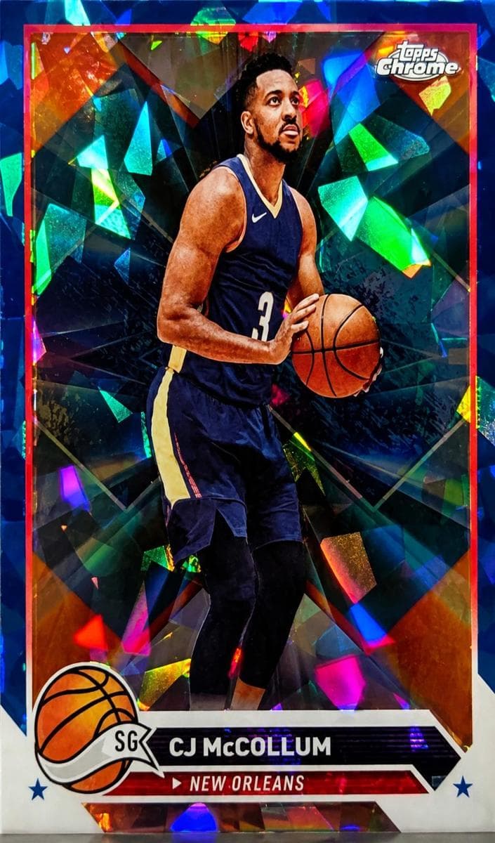 CJ McCollum 2023 topps Topps Chrome Sapphire Edition