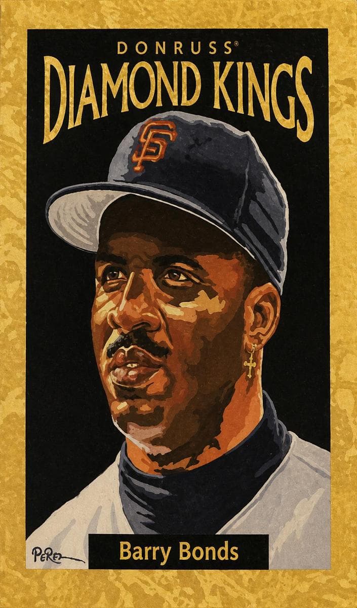 Barry Bonds 1996 panini Donruss