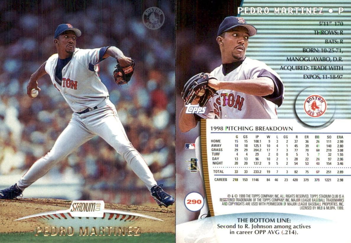 Pedro Martinez 1999 unknown Stadium Club