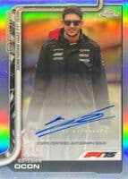 Esteban Ocon trading card