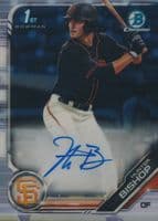 Hunter Bishop trading card