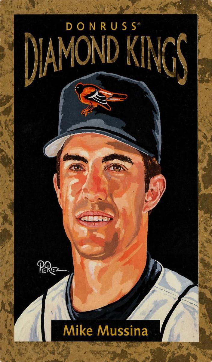 Mike Mussina 1996 panini Donruss