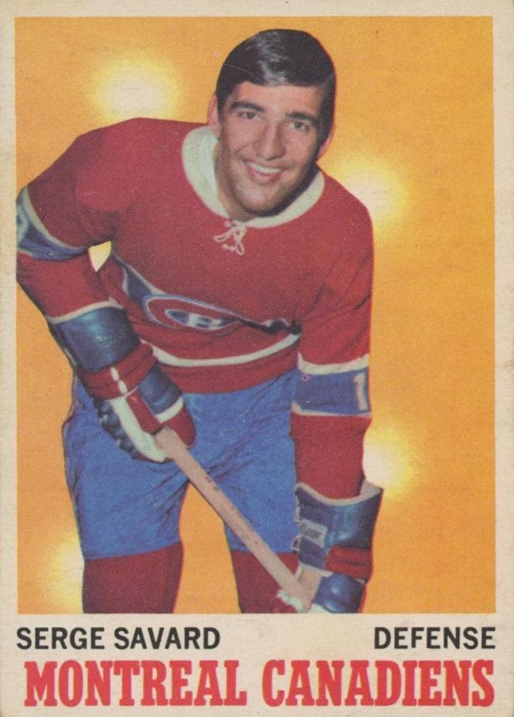 Serge Savard 1970 topps Topps