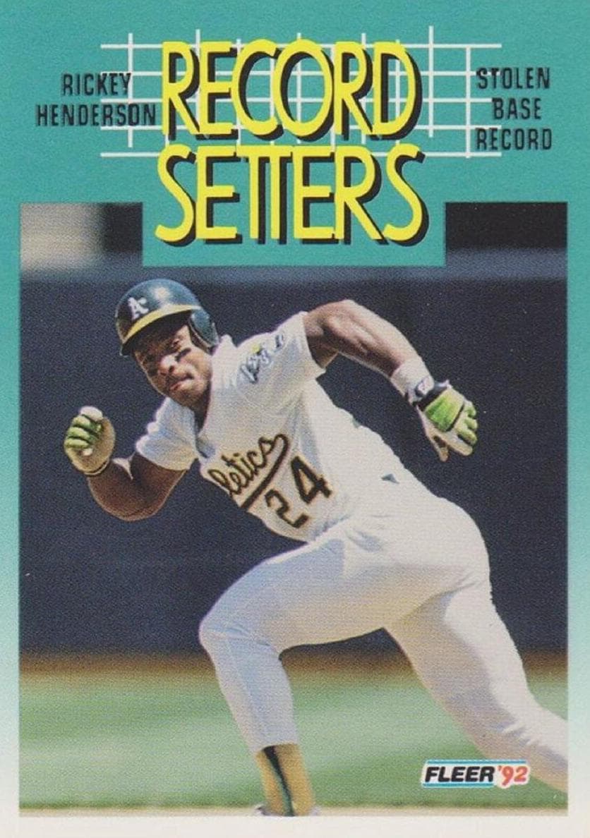 Rickey Henderson 1992 fleer Fleer