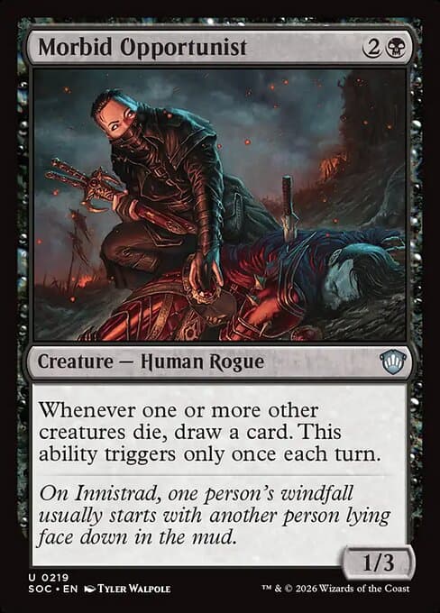 Morbid Opportunist 2022 Magic: The Gathering Innistrad: Double Feature