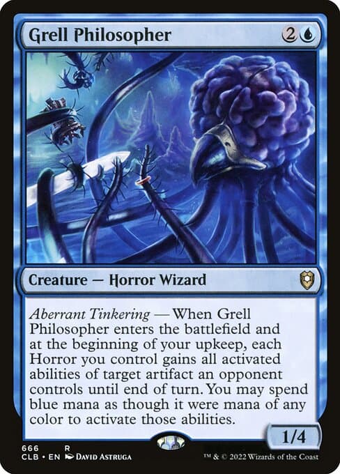Grell Philosopher 2022 Magic: The Gathering Commander Legends: Battle for Baldur's Gate Extended Art