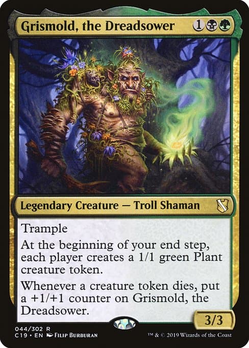 Grismold, the Dreadsower 2019 Magic: The Gathering Commander 2019