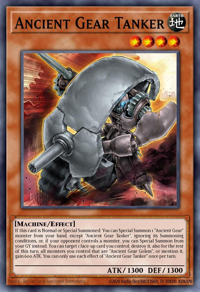 Ancient Gear Tanker 2025 Yu-Gi-Oh! 2025 Mega Pack Tin