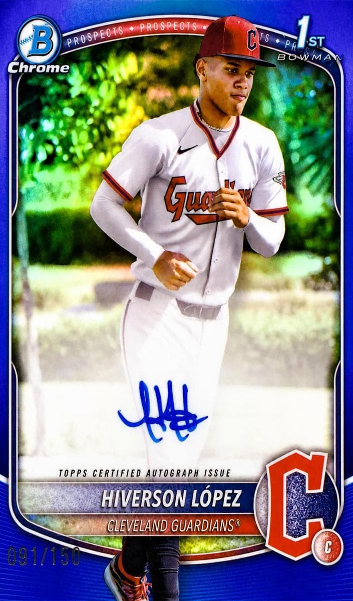 Hiverson López 2025 bowman Bowman Chrome