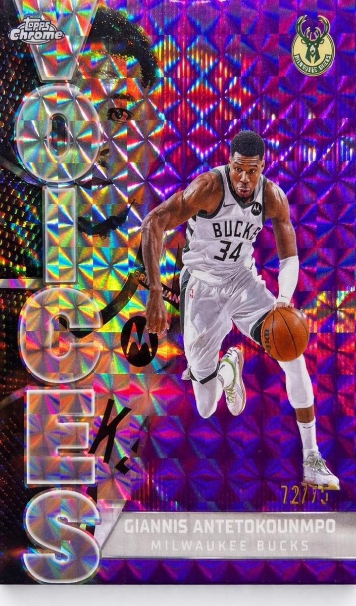 Giannis Antetokounmpo 2025 topps Topps Chrome