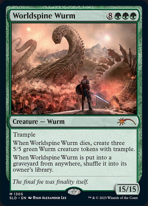 Worldspine Wurm 2019 Magic: The Gathering Secret Lair Drop