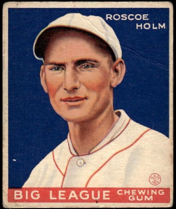Roscoe Holm 1933 unknown Goudey