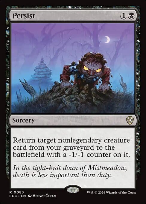 Persist 2026 Magic: The Gathering Lorwyn Eclipsed Commander