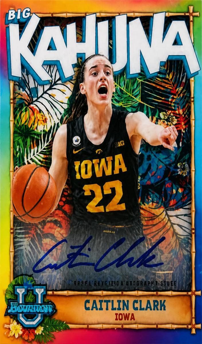Caitlin Clark 2023 bowman Bowman University Chrome
