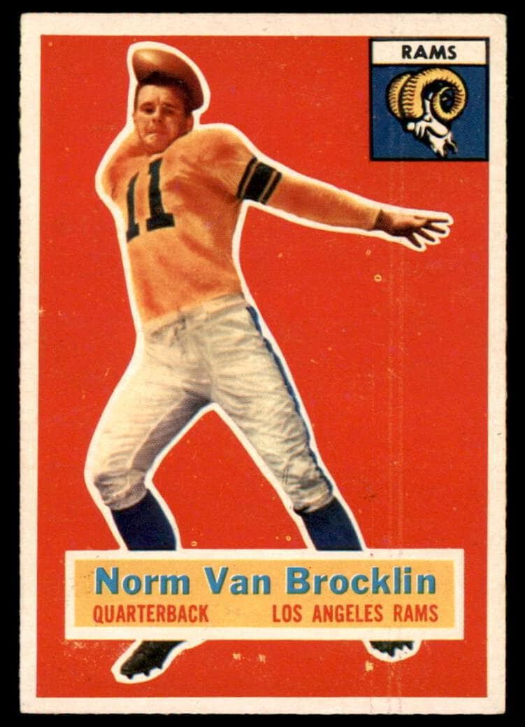 Norm Van Brocklin 1956 topps Topps