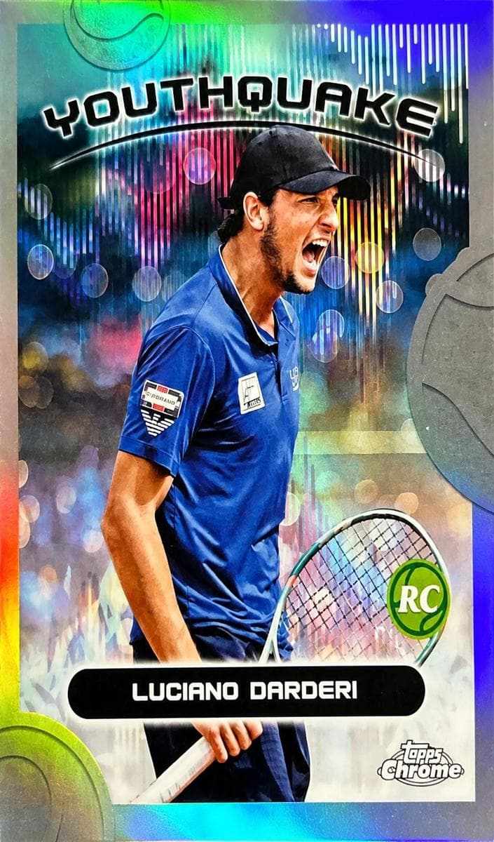Luciano Darderi 2025 Topps Chrome rookie card