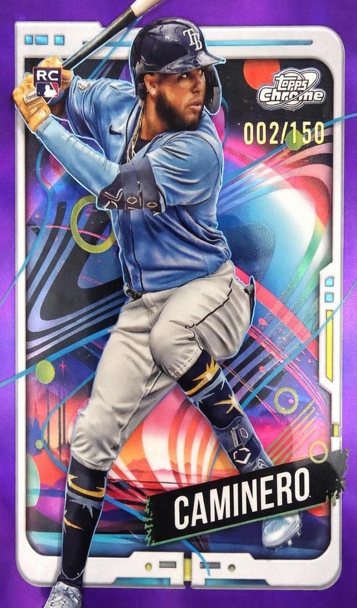 Junior Caminero 2024 Topps Cosmic Chrome rookie card