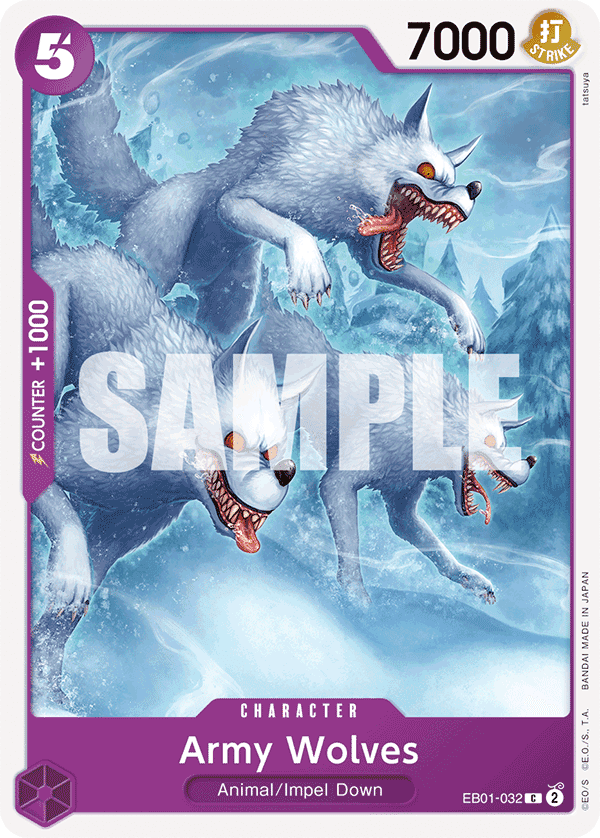 Army Wolves 2024 One Piece Japanese Extra Booster Memorial Collection