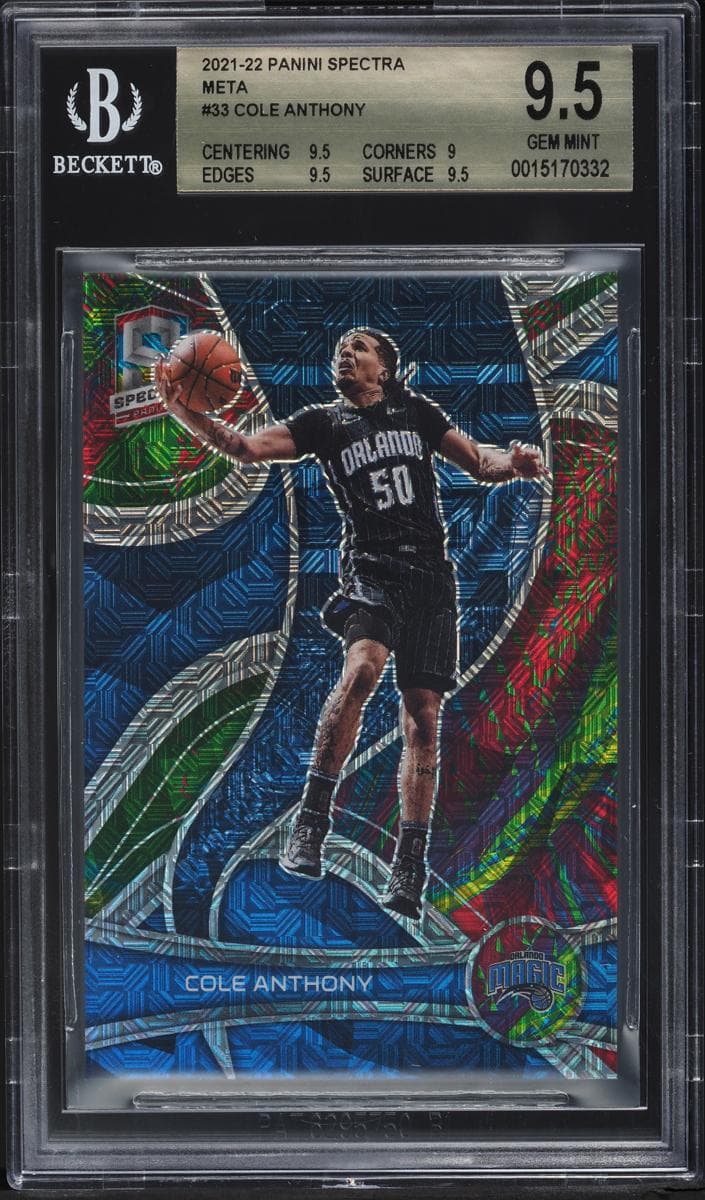 Cole Anthony 2021 panini Panini Spectra
