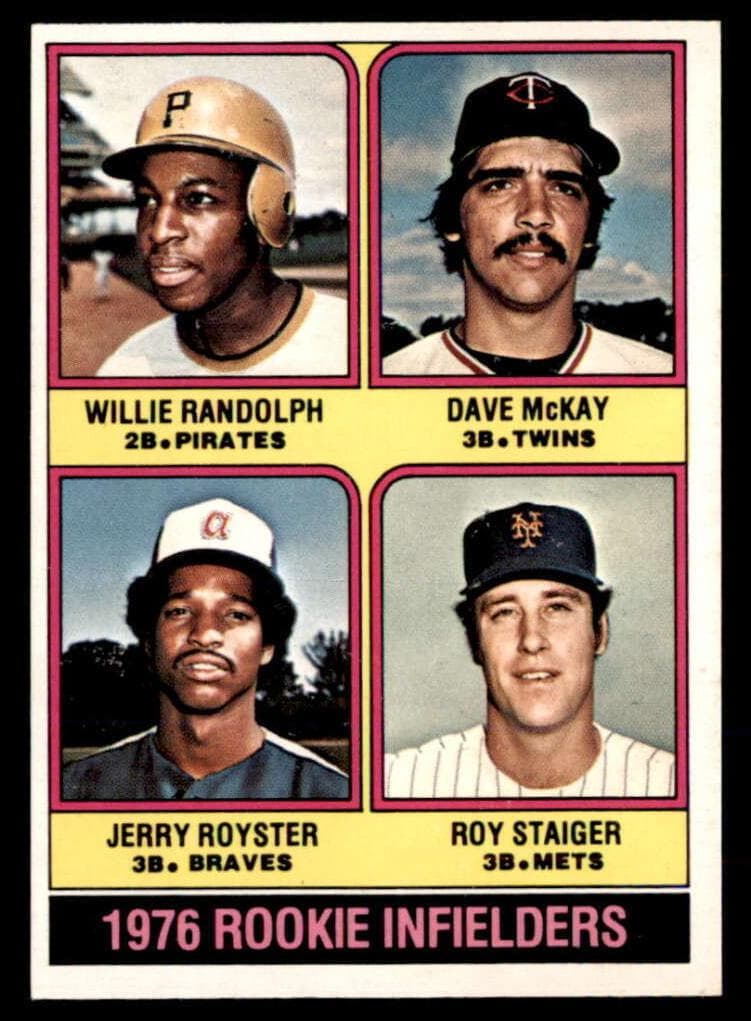 1976 Rookie Infielders (Willie Randolph / Dave McKay / Jerry Royster / Roy Staiger) #592