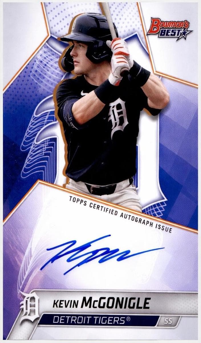 Kevin McGonigle 2025 Bowman Best auto card