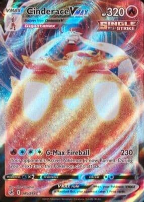 Cinderace VMAX trading card