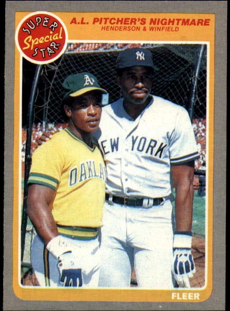A.L. Pitcher's Nightmare (Rickey Henderson / Dave Winfield) 1985 fleer
