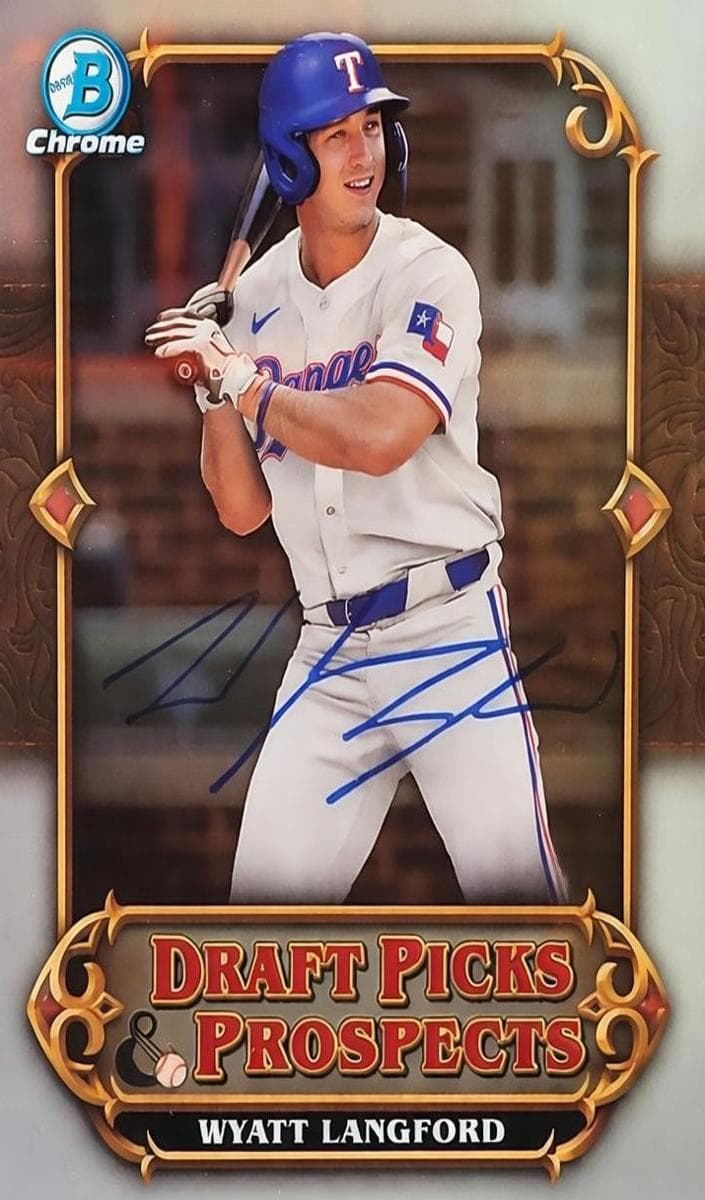 Wyatt Langford 2023 bowman Bowman Draft
