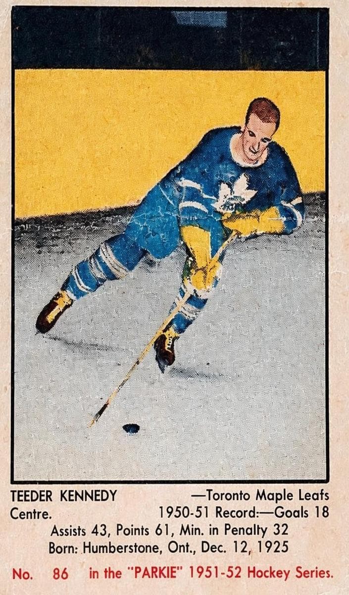 Teeder Kennedy 1951 unknown Parkhurst