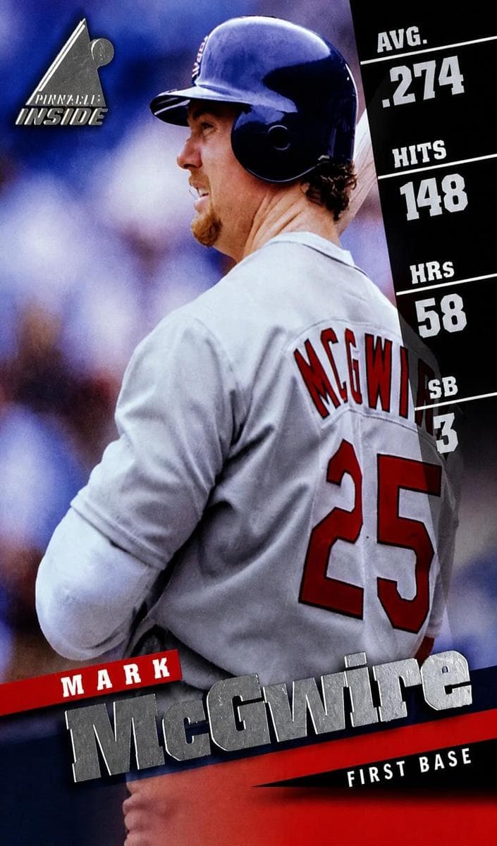 Mark McGwire 1998 unknown Pinnacle Inside