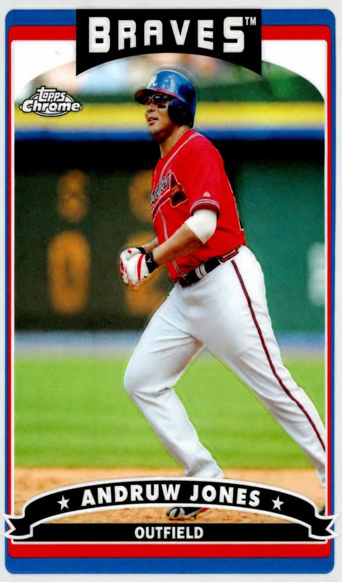 Andruw Jones 1997 topps Topps Chrome