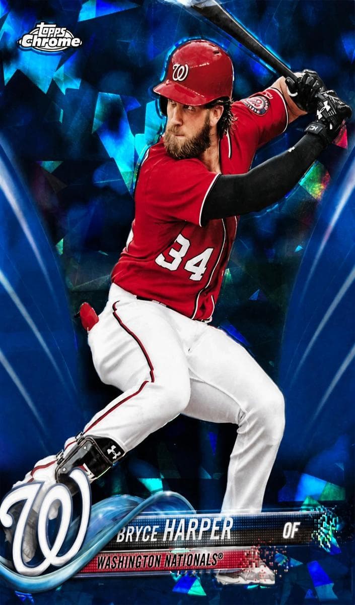 Bryce Harper 2018 topps Topps Chrome Sapphire Edition
