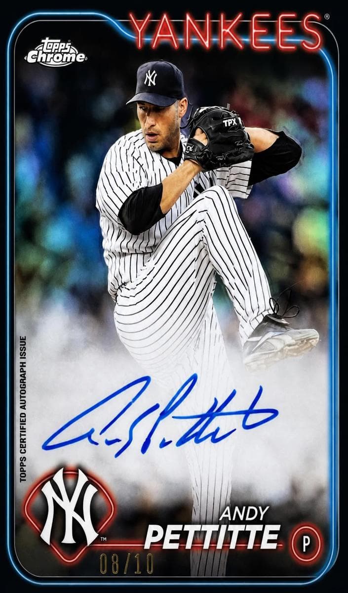 Andy Pettitte 2024 topps Topps Chrome Black