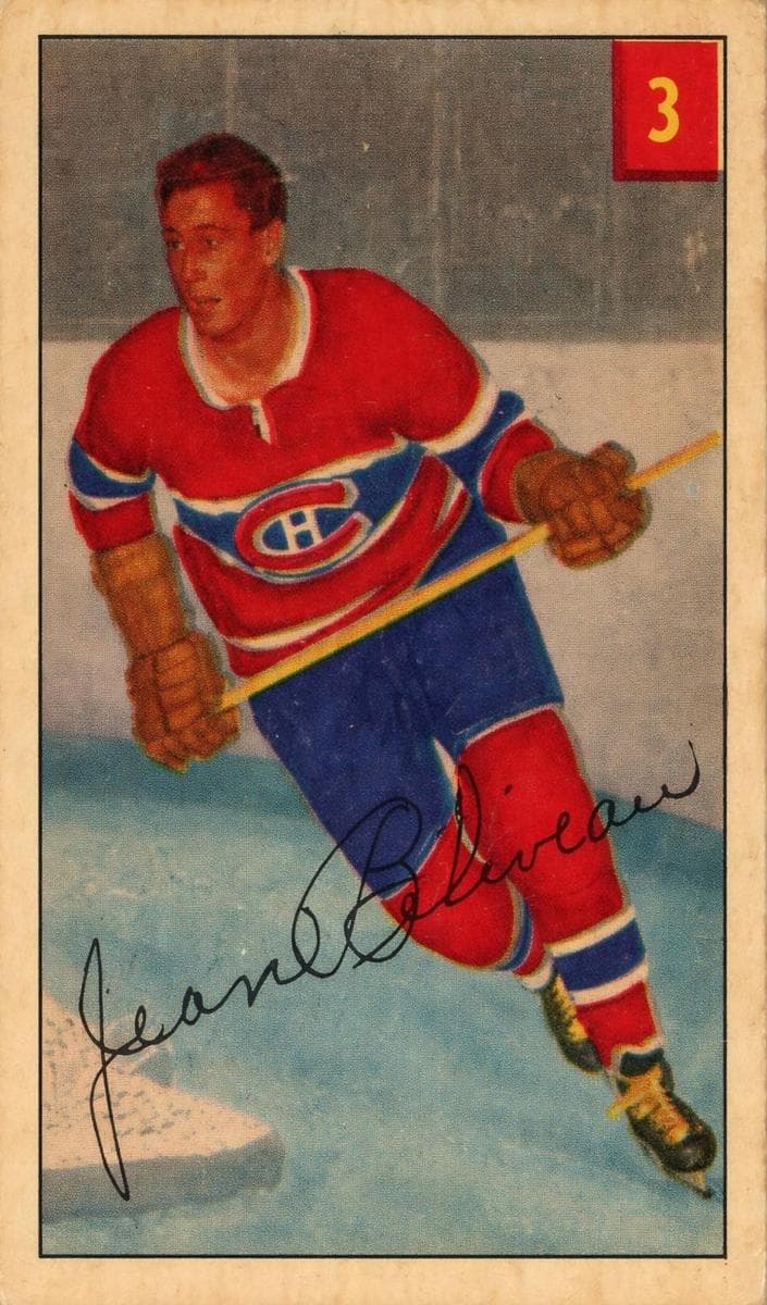 Jean Beliveau 1954 unknown Parkhurst